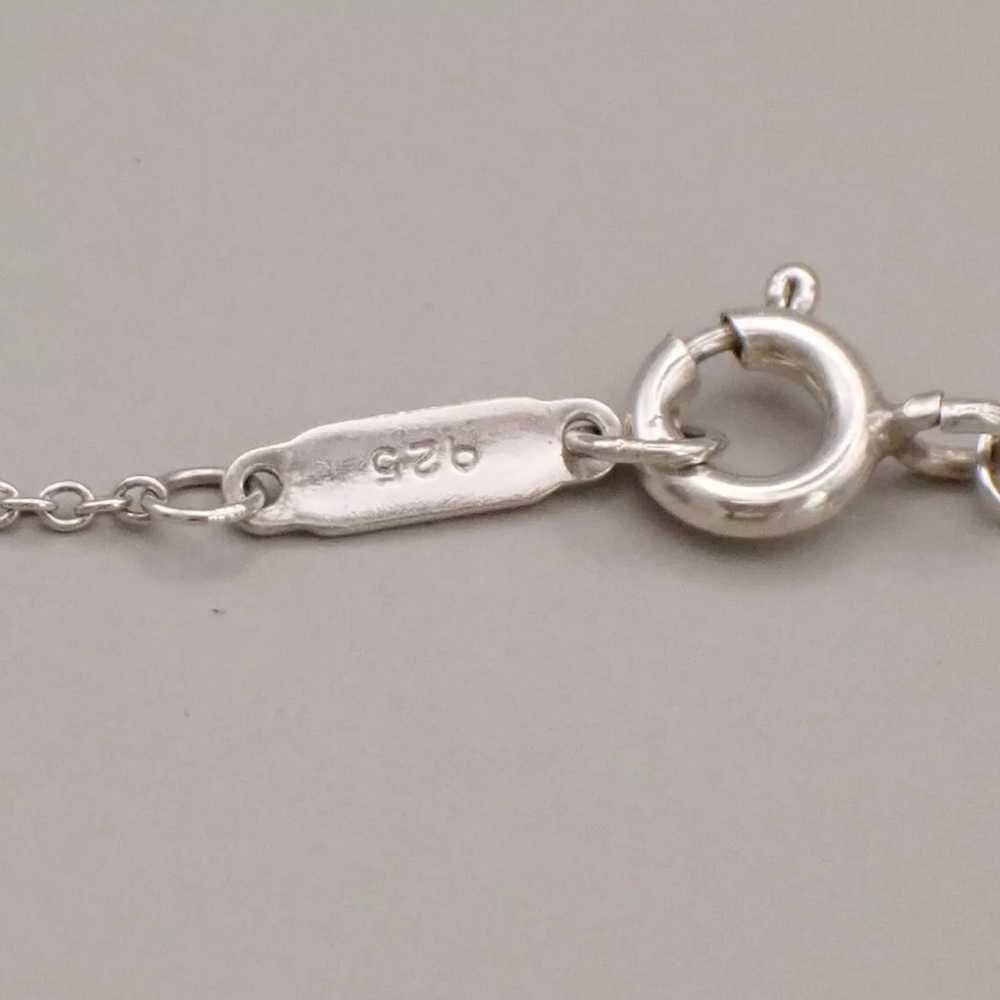 [Tiffany & Co.] Atlas Opan Medallion Clock Roman Numeral Chain Necklace Silver - Picture 15 of 16